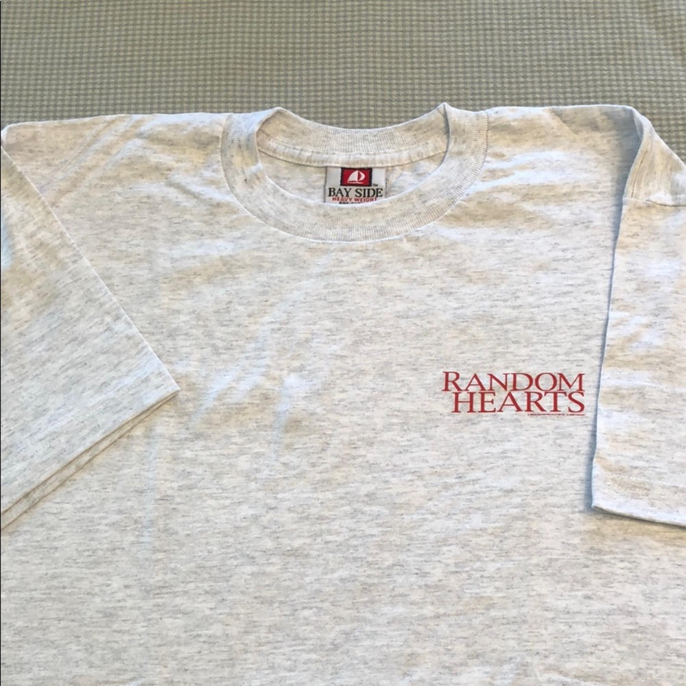 RARE Random Hearts 1999 Movie Promo Tshirt Harrison Ford Brand New Large #588